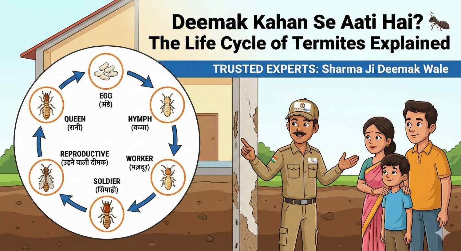 Deemak Kahan Se Aati Hai? The Life Cycle of Termites Explained 